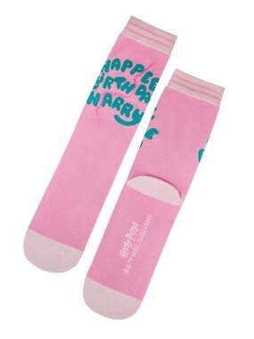 •Harry Potter Dobby• Happy Birthday Harry Pink Cute Novelty Crew Wizard Socks